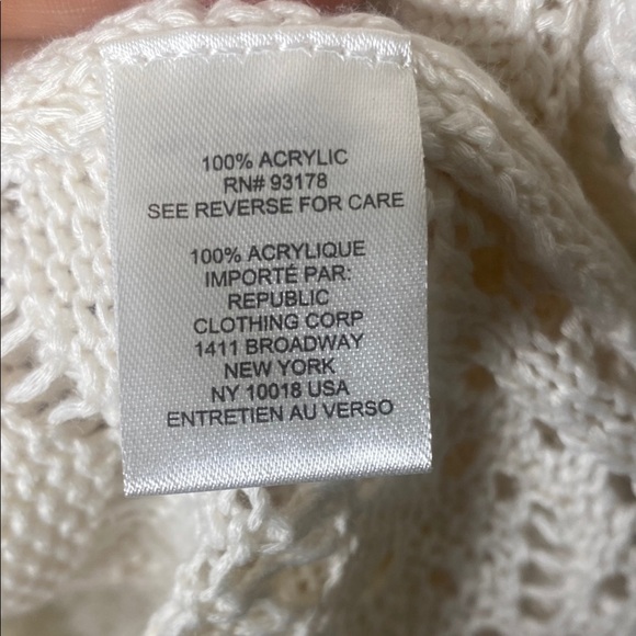 Chelsea & Theodore Crochet Knit Long Cardigan – Boho Vibes – Size M - Picture 5 of 7